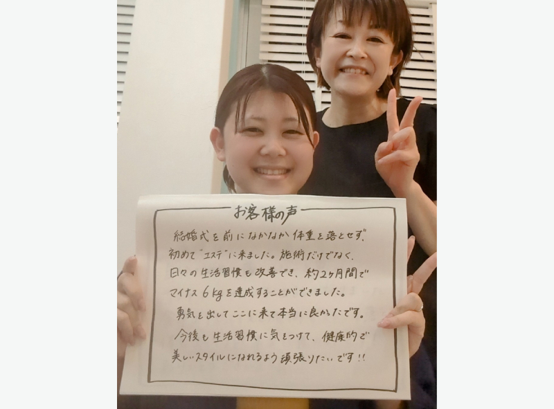 約2ヶ月間でマイナス6kg！